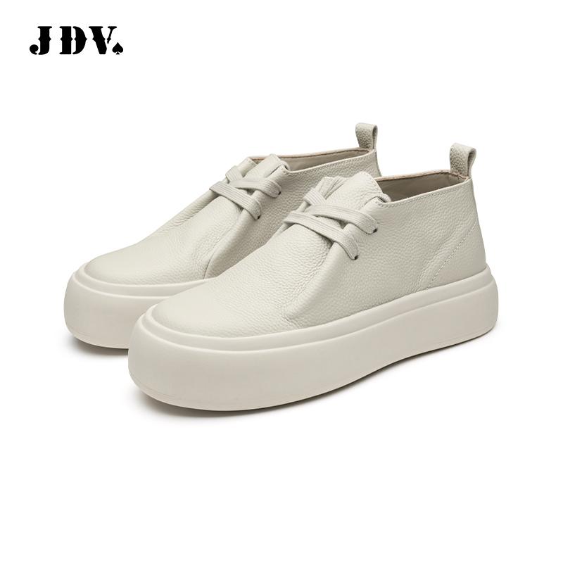 JDV商场同款男士灰色牛皮休闲鞋