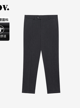 JDV春秋新品商场同款深灰色男士西裤修身直筒裤长裤WPF4020
