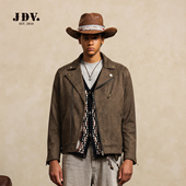 美式 复古机车夹克春秋新款 翻领经典 JDV男装 修身 麂皮绒外套WJK5376