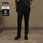 黑色正装 西裤 修身 JDV男装 长裤 商场同款 直筒裤 WPF4002 春秋新品