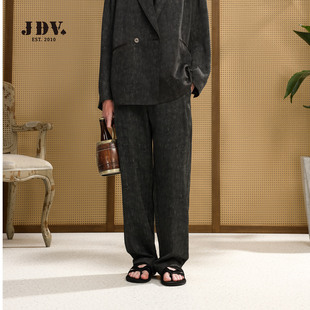 复古肌理感长裤 JDV商场同款 新款 2026年春季 SPLAP00 宽松直筒休闲裤