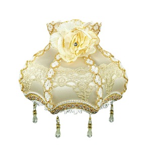 布艺灯罩台灯欧式复古床头灯罩 落地灯配件酒店客房外壳罩