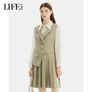 学院风减龄休闲中长袖 新品 连衣裙 2025春季 LIFE·IDEA商场同款