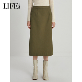 气质通勤OL直筒半身裙女 新品 LIFE·IDEA商场同款 冬季