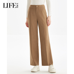 质感优雅遮肉显瘦裤 LIFE·IDEA25秋季 通勤阔腿裤 时尚 子女 新款