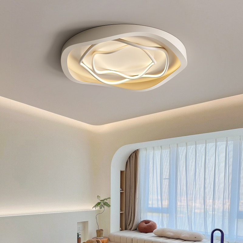 现代简约卧室灯2025新款玫瑰创意led 吸顶灯房间灯主卧灯护眼灯具