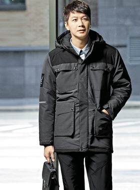 Badcrystal/晶至23年冬季棉服上衣脱卸内胆可定制防静电JK-F138R