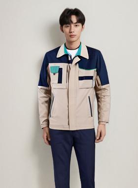 高端时尚面料功能性春秋夹克工作服套装可定制防静电晶至TB-1008J