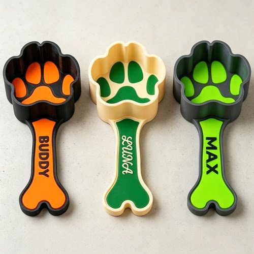 3D猫爪长柄猫狗勺可定制