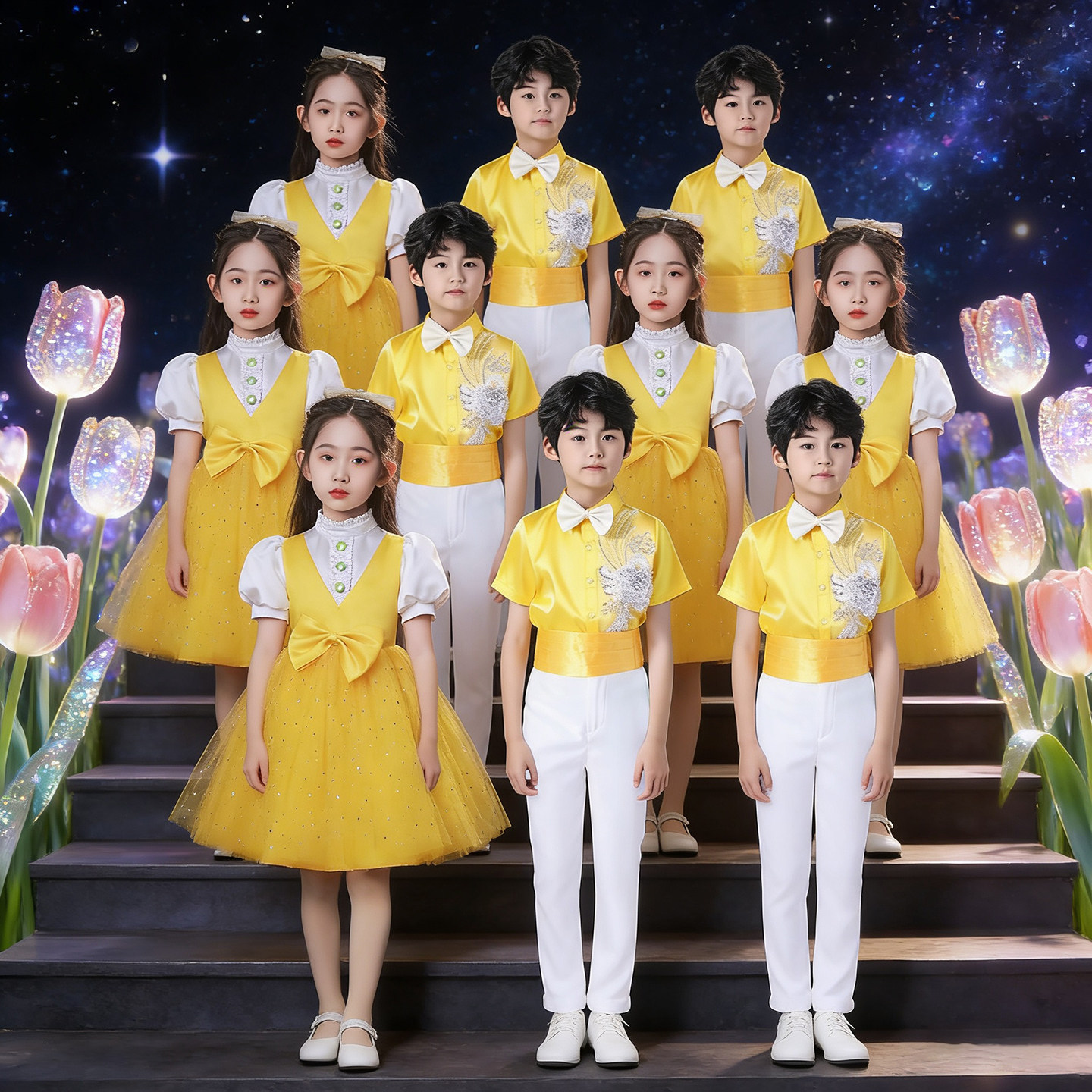 六一儿童大合唱团演出服装中小学生童幼儿园舞蹈诗歌朗诵表演服