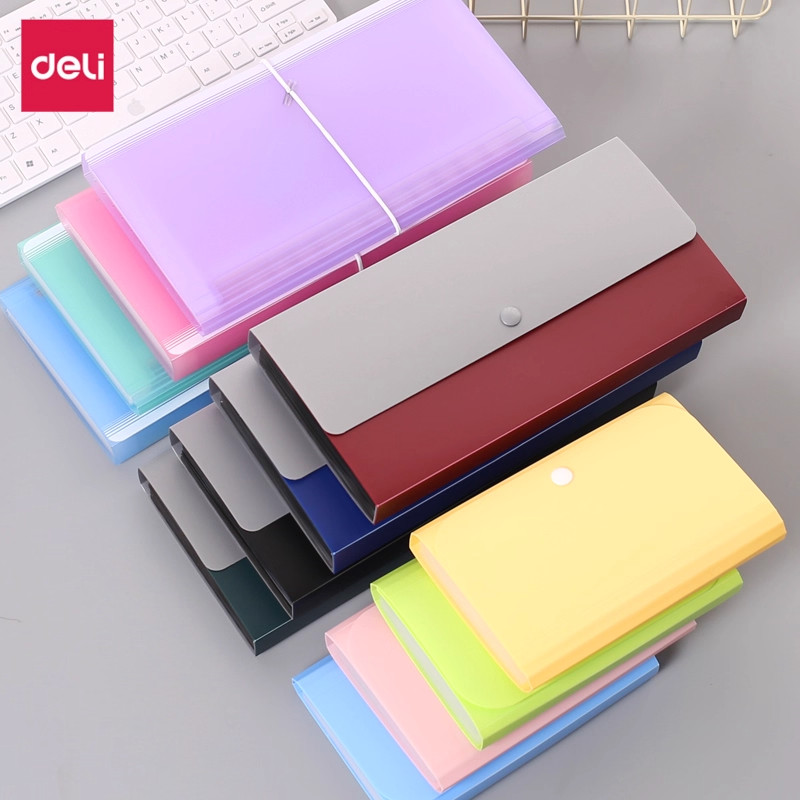 【特价清仓大量库存】票据包积分卡车票门票收集册得力5561迷你风琴包按扣包5638零钱收纳包5875红包收藏册