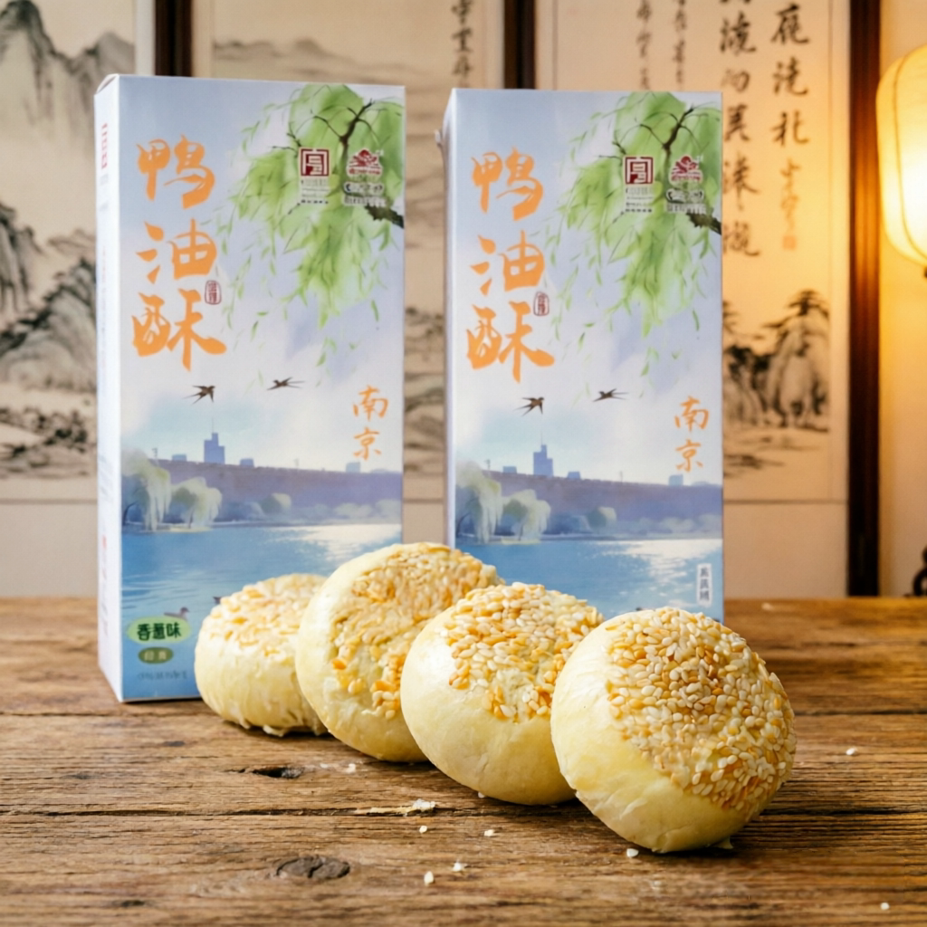 清真桃源村鸭油酥香葱椒麻烧饼南京特产糕点礼盒食品零食小吃送礼