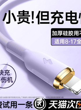 第一卫适用苹果14充电线iphone13数据线PD30w快充15/16手机闪充17usb11车载充电线pad平板typec转lighting2米