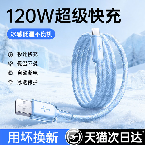 6A120W超级快充丨冰感低温数据线