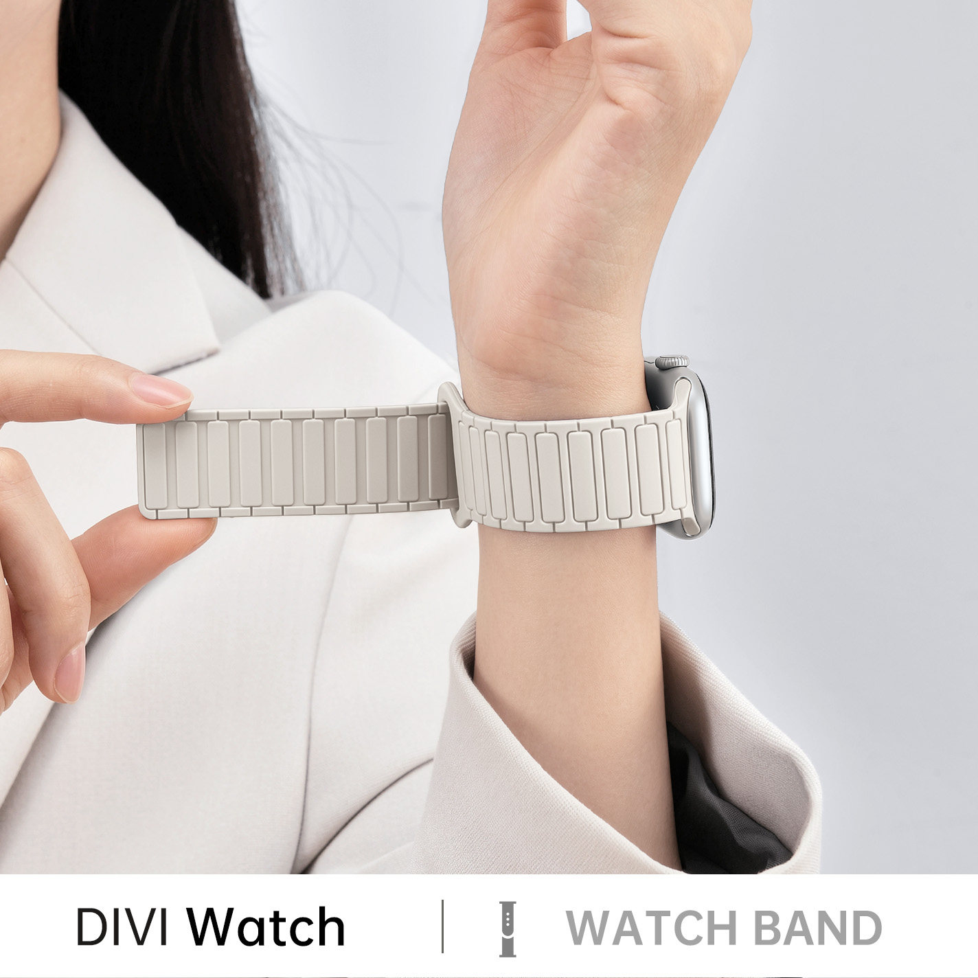 明星同款|第一卫适用苹果S11手表iwatch10表带applewatch9硅胶S8磁吸S7表链Ultra腕带高级SE运动男女夏季新款