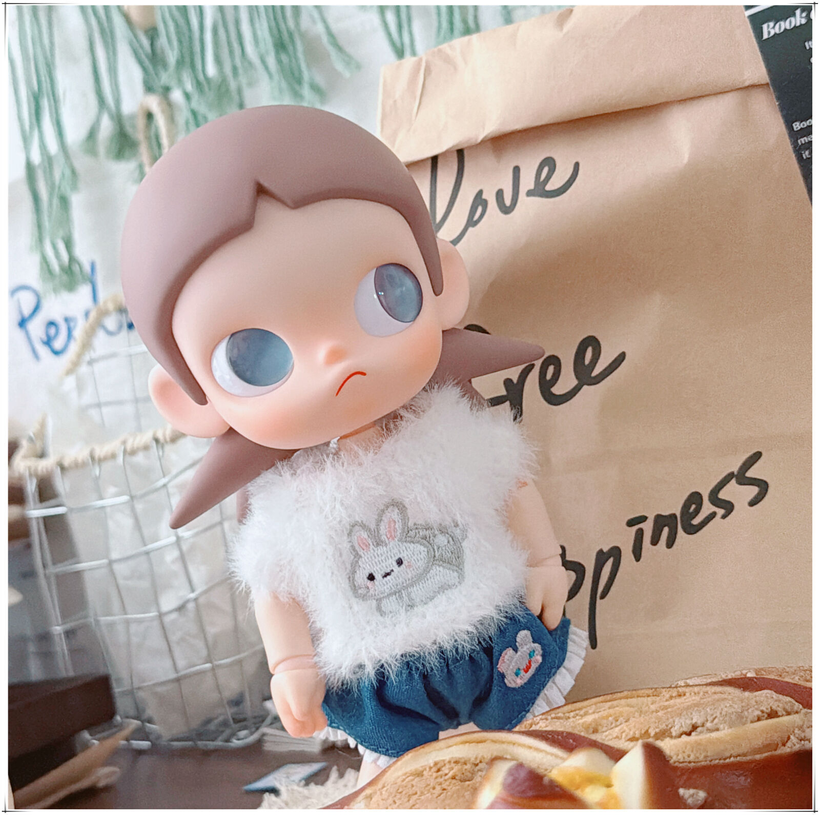 仅售衣服Zsiga向往之处娃衣1/8可动玩偶嘎子姐白色毛绒绒毛衣可爱