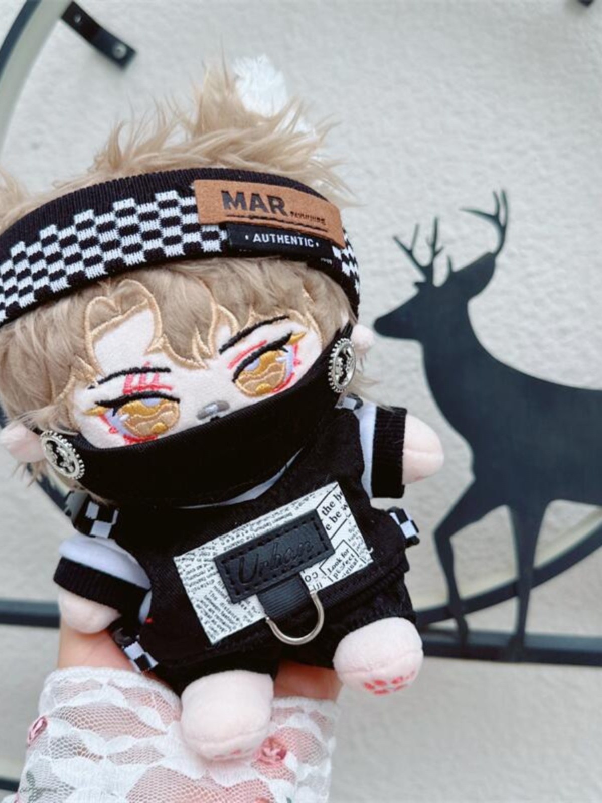 20cm无属性明星娃娃人形公仔毛绒玩具男娃逸点酷可爱棉花娃娃裸娃