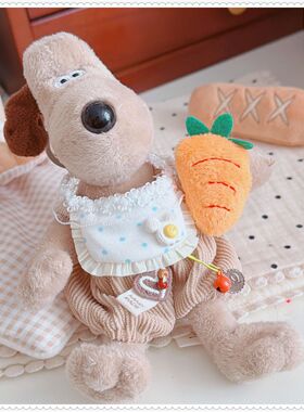 仅售衣服】10厘米娃衣掌门狗换装娃衣飞行员狗公仔玩偶衣服可可兔