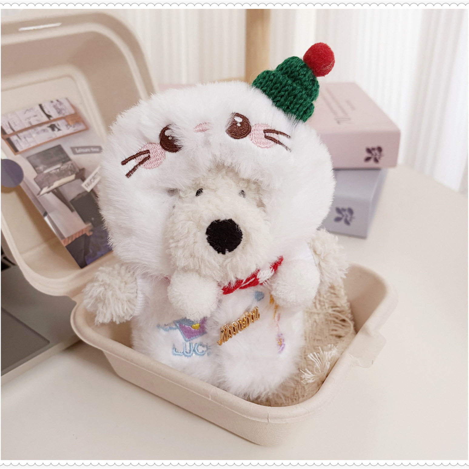 【仅衣服】西高地小狗娃衣挂件衣服可爱配饰配件头套衣服帽子,模玩/动漫/周边/娃圈三坑/桌游,棉花娃娃/毛绒玩具娃衣,淘宝优惠券,粉丝福利购,淘宝优惠卷