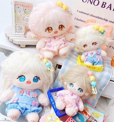 娃衣10cm15cm20cm40cm棉花娃娃海星体正常体可爱甜美减龄背带裤子