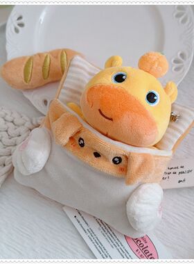 装扮10cm娃床雪莉玫露露自嘲熊KT大笨狗努努迷你玩偶挂件床品枕头