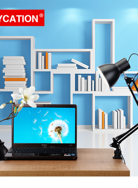 staycation书桌工作台灯长臂夹式折叠伸缩学生护眼读书写字看书灯