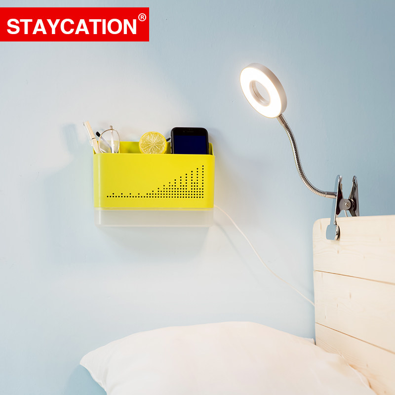 staycation大学生护眼书桌床头夹子台灯儿童卧室床头护眼led台灯