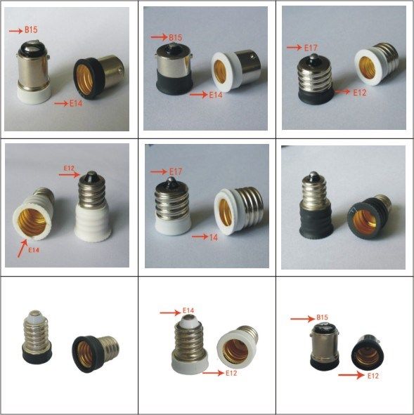 转换灯头e2转e14 e12e17b15灯头转换器 变径灯头
