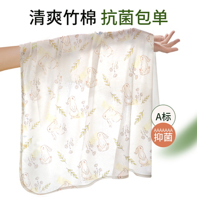 包单初生婴儿夏季薄款包被纱布春秋竹棉新生的儿a类包巾单层三月