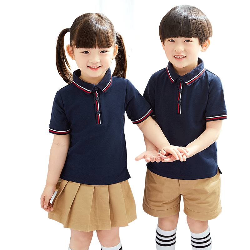 幼儿园园服夏季新款英伦风小学生校服夏儿童运动套装男女童演出服