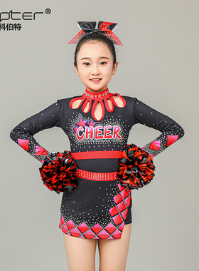 COPTER中小学生啦啦队演出服花球啦啦操技巧拉拉队比赛服现货