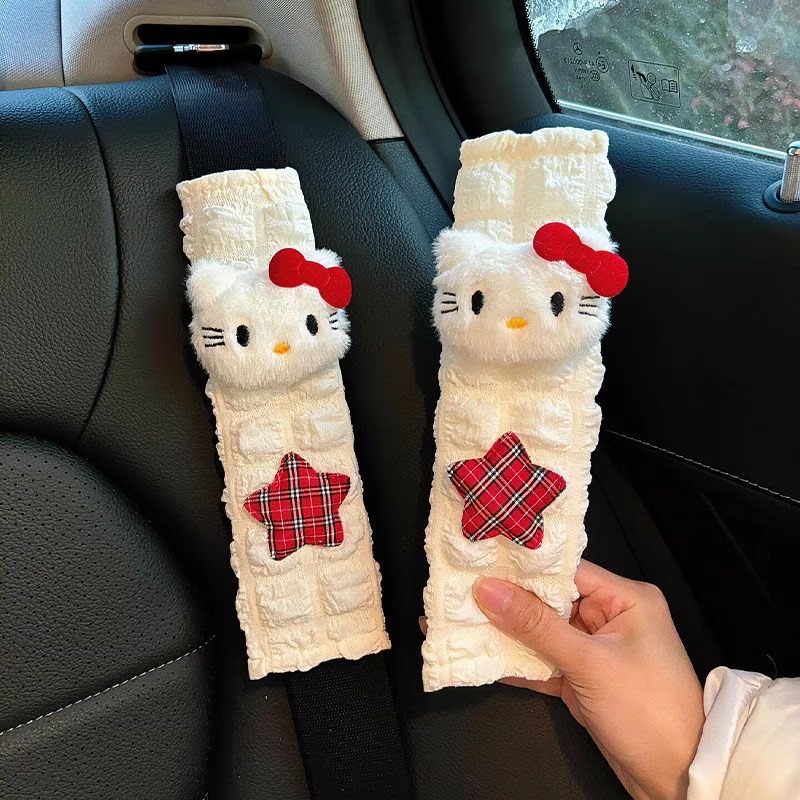 Kitty安全带护肩套车载玩偶公仔