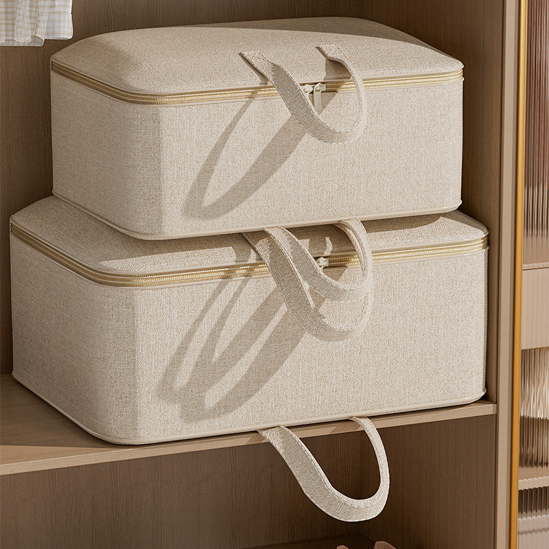 天山棉麻被子收纳袋家用装棉被专用超大容量衣服衣物整理袋子加厚,收纳整理,被子防尘袋,淘宝优惠券,粉丝福利购,淘宝优惠卷