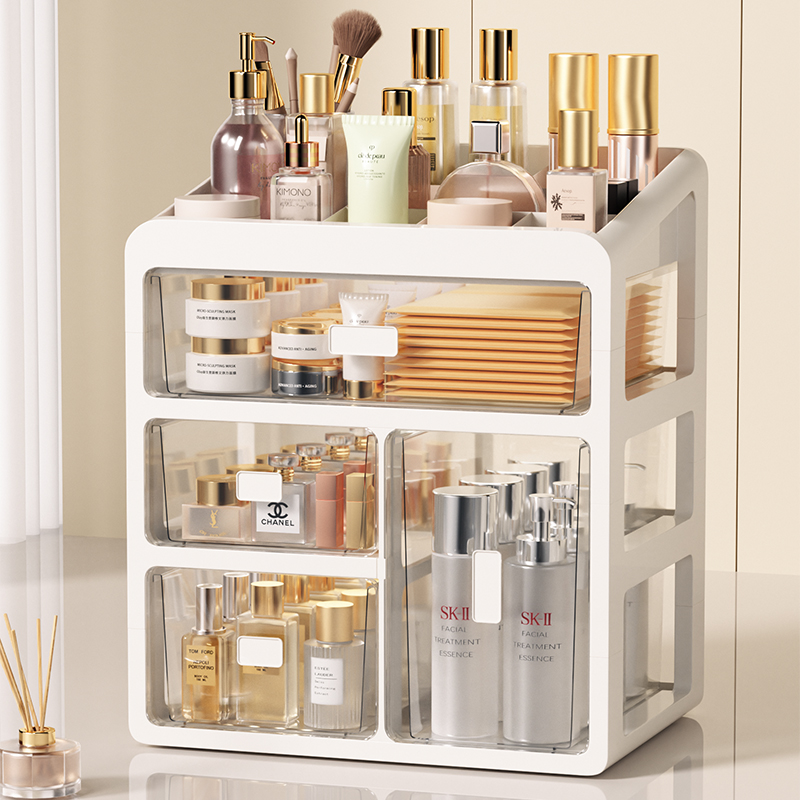 桌面化妆品收纳盒抽屉式美妆专用