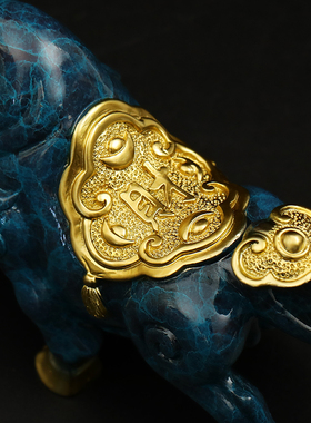 宽和扭转乾坤牛摆件华尔街牛办公室老板桌装饰工艺品公司开业礼品