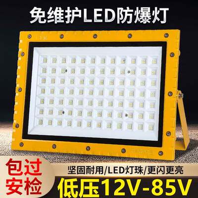 led防爆灯厂房100瓦200W400W投光灯工地施工低压24V36V户外隧道灯