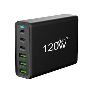 Type Ports USB Quick 120W Charge Charger GaN Desktop 3.0 120W氮化镓充电器