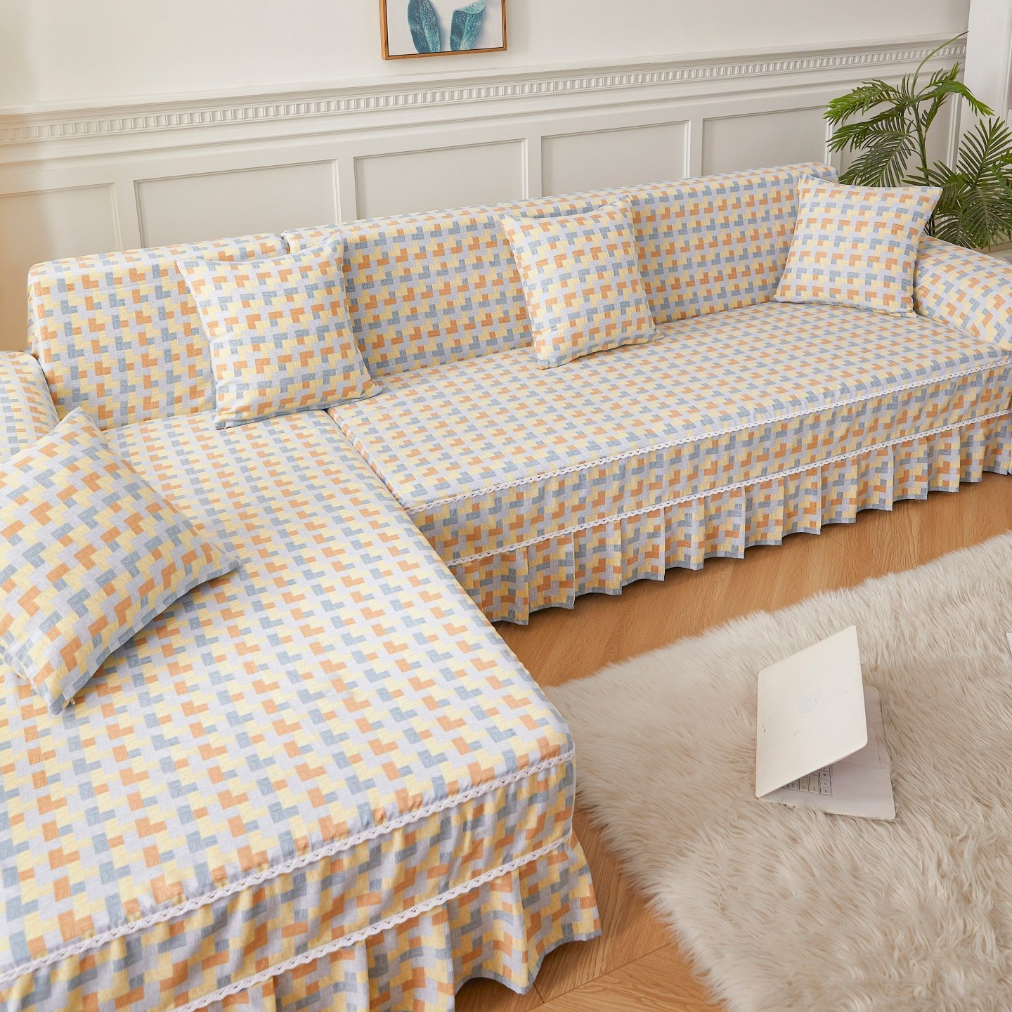 三座一贵妃沙发套罩2026新款客厅组合沙发巾一整张全盖防尘保护套,居家布艺,沙发套,淘宝优惠券,粉丝福利购,淘宝优惠卷