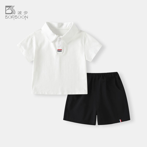男童夏季宝宝POLO短袖短裤套装