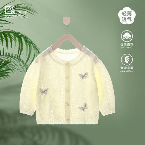 女宝宝薄款外套女童开衫婴儿衣服