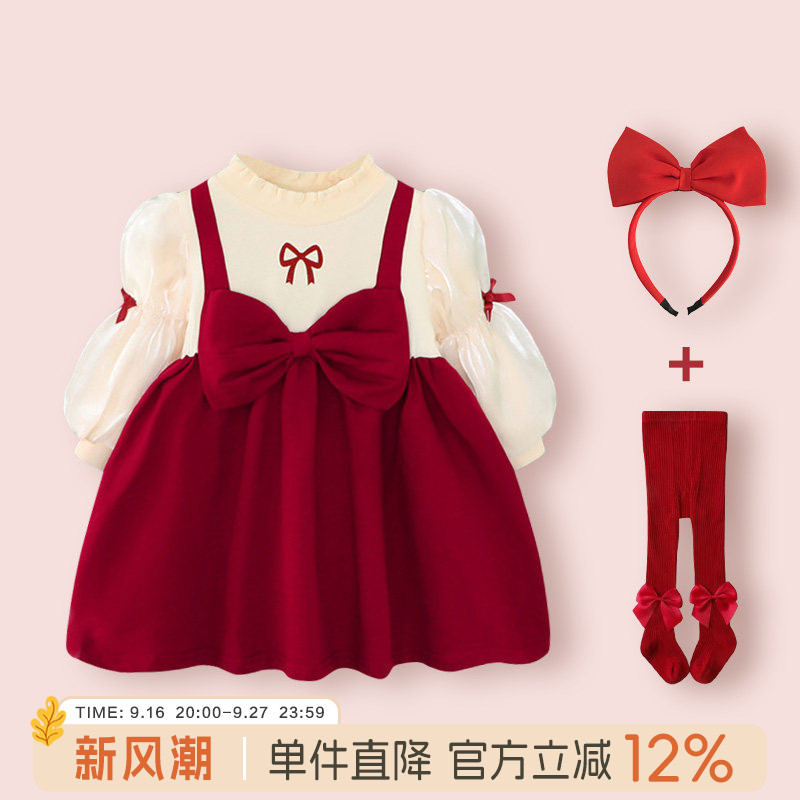 女童连衣裙宝宝周岁礼服婴儿衣服图片