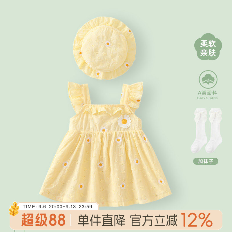 婴儿公主裙夏季女宝宝连衣裙图片
