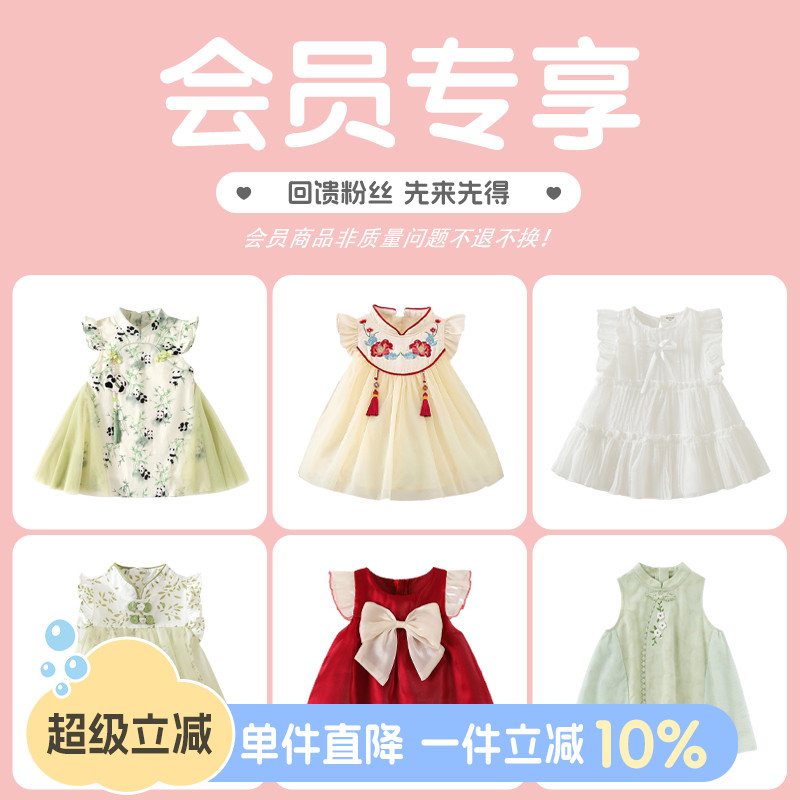 女童连衣裙夏季女宝宝周岁礼服