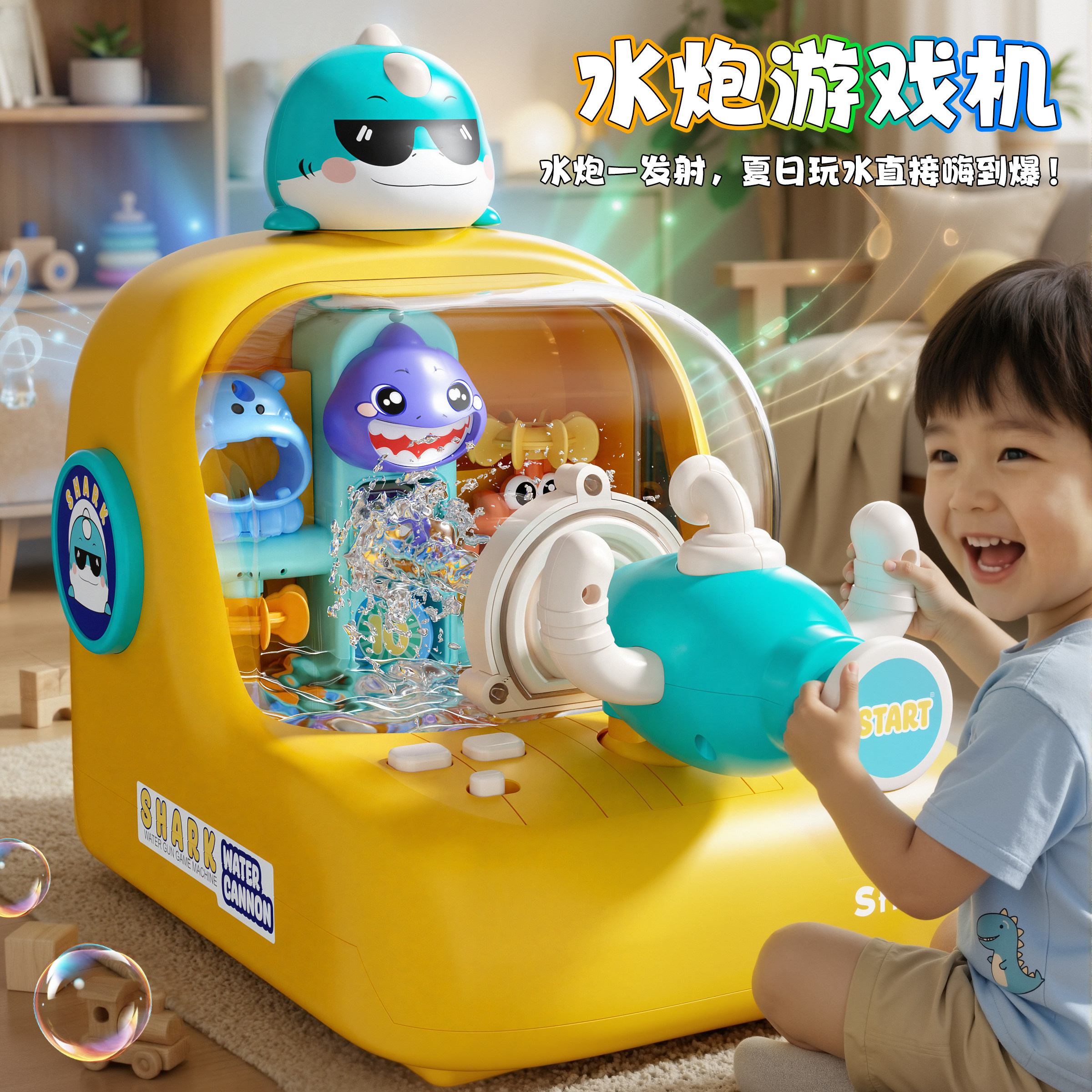 2026新款儿童玩水玩具水上乐园喷水射水游戏机男宝宝益智3岁6女孩