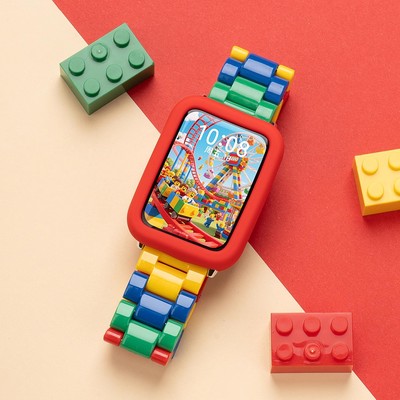 适用小米手环9pro表带新款xiaomi8pro乐高积木秋季男女生款表带红米watch5运动手表带watch4智能高级配件腕带