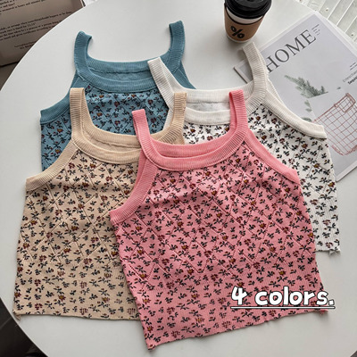 PPHOME日杂小清新~夏季修身甜辣风显瘦吊带背心女内搭短款外穿上