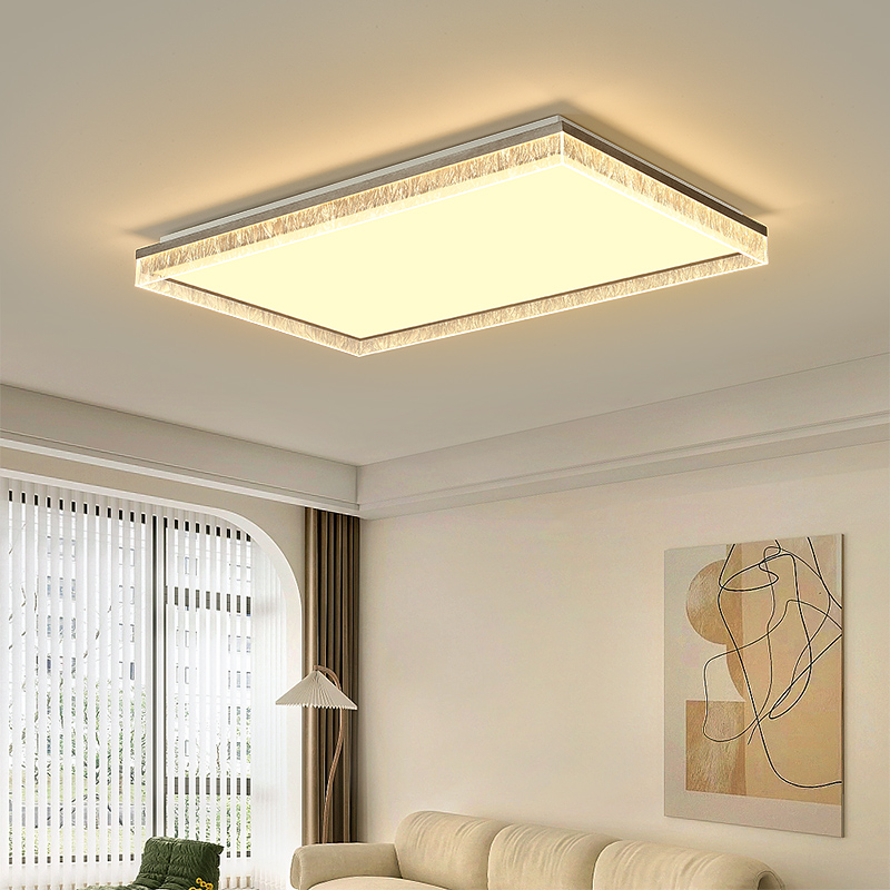 家用长方形吸顶灯客厅卧室房间书房主灯现代简约LED高亮全屋灯具