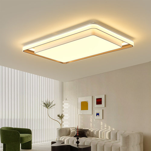 现代简约客厅卧室吸顶灯LED超亮圆形房间饭厅灯80cm全屋灯奶油风