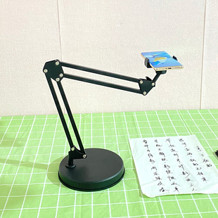 桌面手机支架直播专用拍摄美食作业视频学习录像拍摄书法画画多功能可伸缩折叠360度旋转懒人手机支撑架