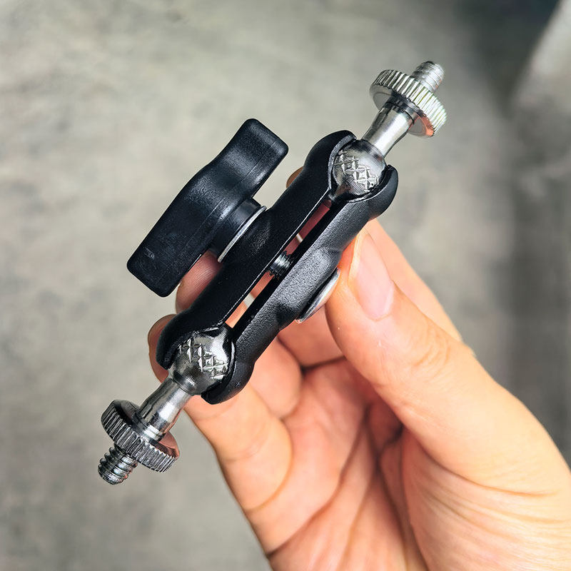 万向调节金属豌豆荚三脚架配件替换头1/4转接头17mm球头手机支架转换关节加长万向豌豆360云台转接头配件